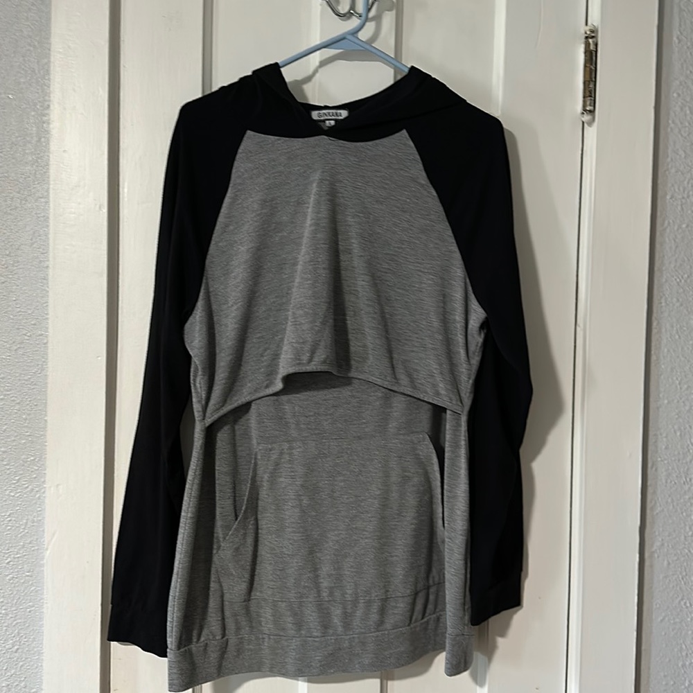 Women’s long sleeve nursing, breastfeeding hoodie